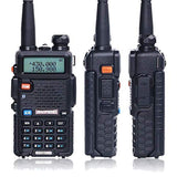 BaoFeng Walkie Talkie UV-5R Dual Band Two Way Radio with one more 1800mAh UV5R Battery one Hand Mic and one TIDRADIO 771 Antenna Baofeng Radio Ham radio