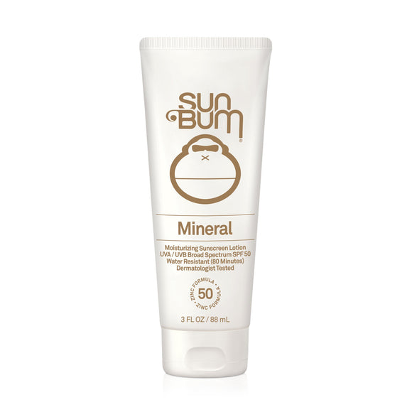 Sun Bum Mineral Sunscreen Lotion SPF 50 | Reef Friendly Broad Spectrum UVA / UVB Protection | 3 FL. OZ.