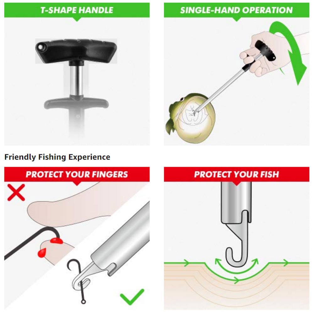 Fish Hook Remover Minimize Fish Injuries – Bareboat Gear