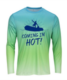 “Coming in Hot” Dinghy Captain - Long Sleeve Moisture Wicking